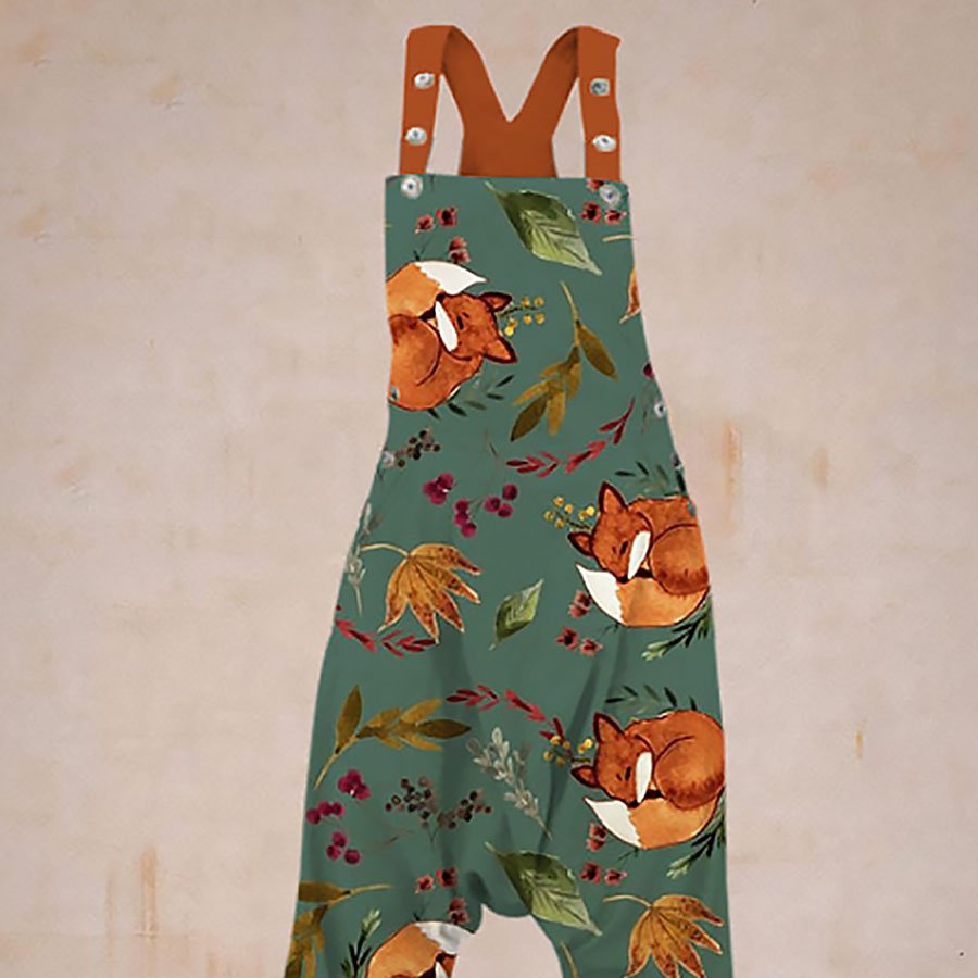 Ladies Casual Printed Harem Jumpsuit