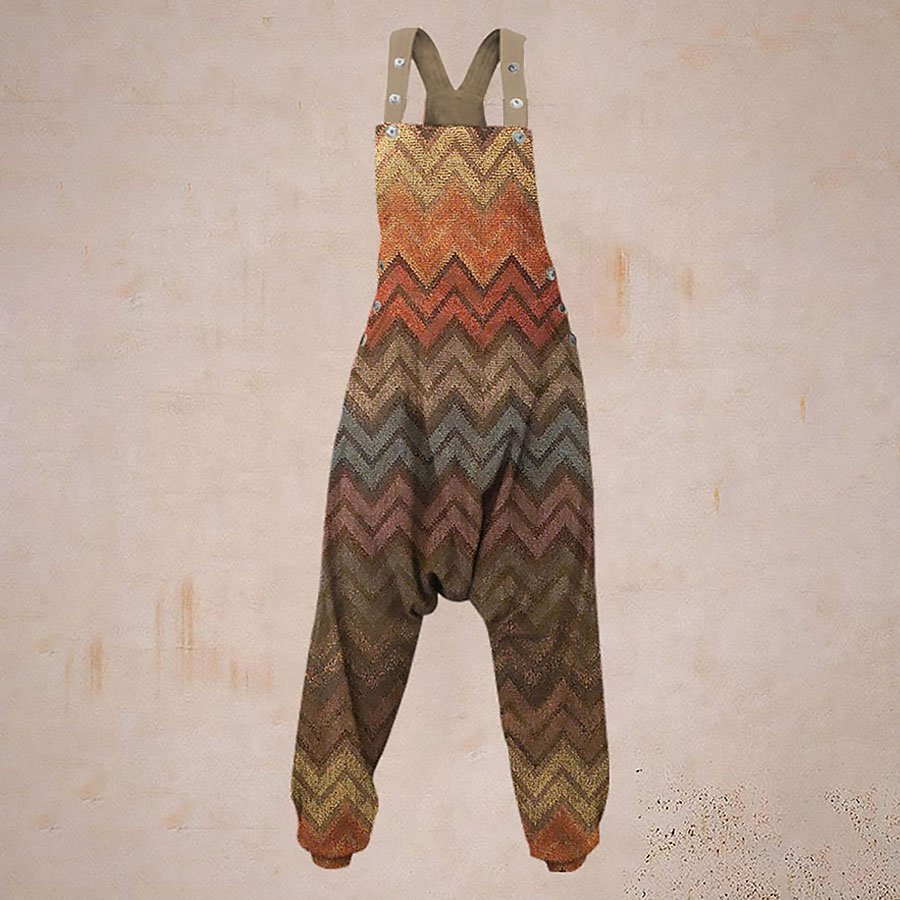 Ladies Casual Printed Harem Jumpsuit