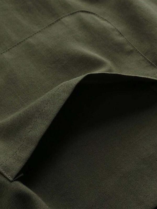 Blue & Green Pocket Harem Jumpsuit