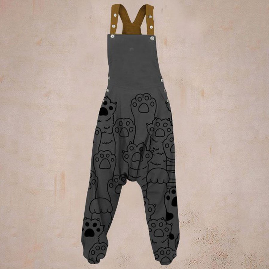 Ladies Casual Printed Harem Jumpsuit